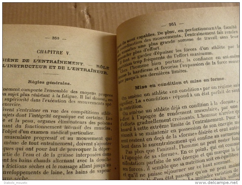 1921 Règlement général d' EDUCATION PHYSIQUE SUPERIEURE SPORTIVE ET ATHTETIQUE dans l'Armée Française