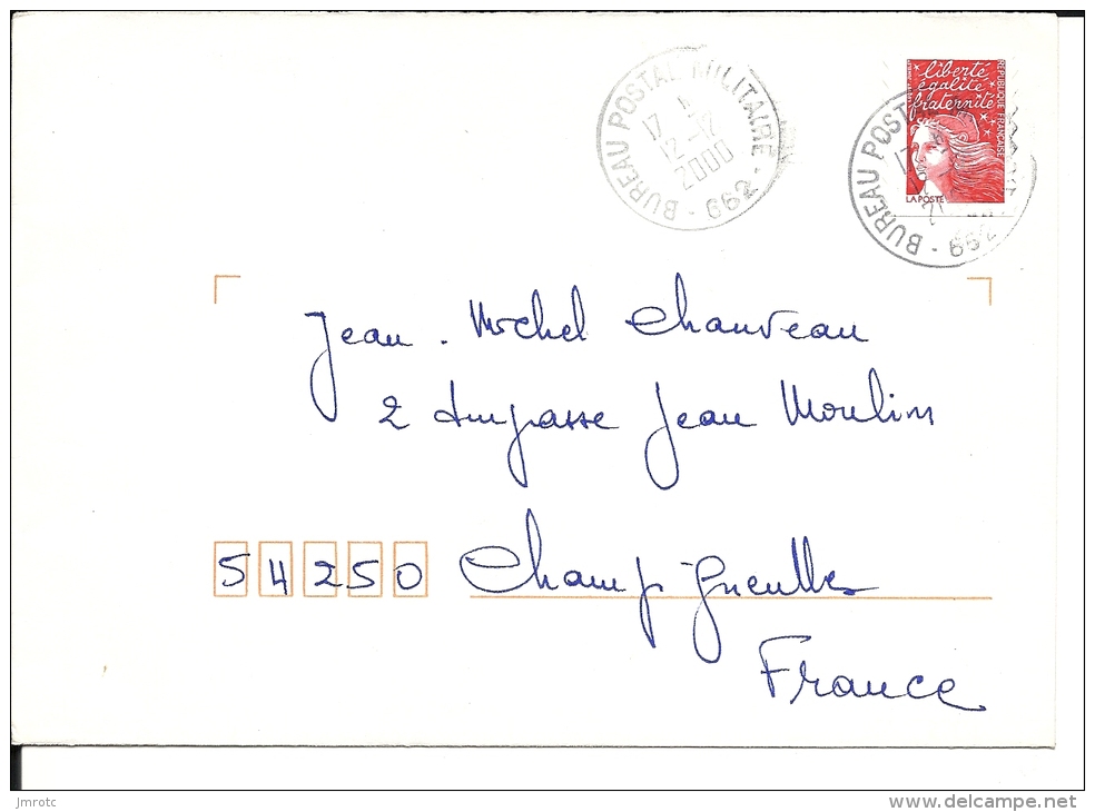 Lettre  Troupes  Française BPM       662  ,  Macédoine  (537) - Militaria