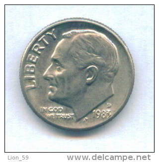 F3587 / - ONE DIME - 1983 D  - United States Etats-Unis USA - Coins Munzen Monnaies Monete - 1946-...: Roosevelt
