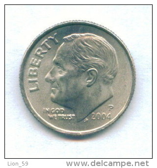 F3589 / - ONE DIME - 2004 P  - United States Etats-Unis USA - Coins Munzen Monnaies Monete - 1946-...: Roosevelt