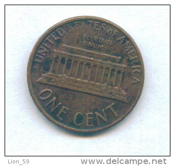 F3593 / - ONE CENT - 1977  - United States Etats-Unis USA - Coins Munzen Monnaies Monete - 1959-…: Lincoln, Memorial Reverse