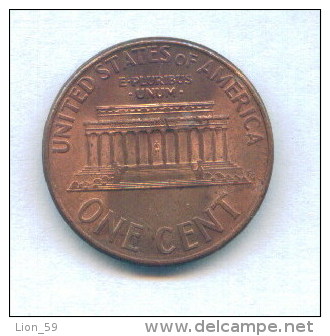 F3596 / - ONE CENT - 1999 D  - United States Etats-Unis USA - Coins Munzen Monnaies Monete - 1959-…: Lincoln, Memorial Reverse