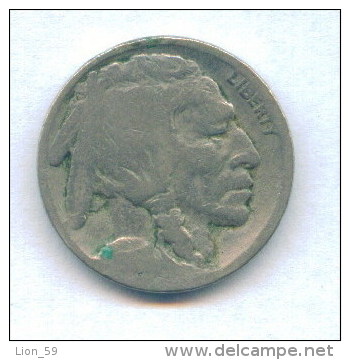 F3599 / - FIVE  CENTS - ???? F  - United States Etats-Unis USA - Coins Munzen Monnaies Monete - 1913-1938: Buffalo