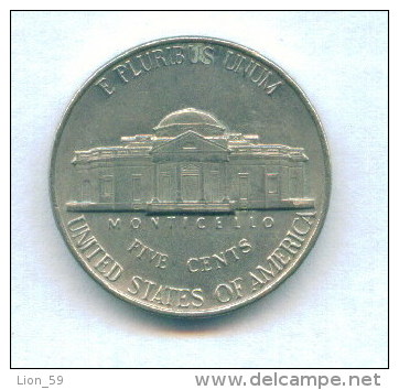 F3603 / - FIVE  CENTS - 1989 P  - United States Etats-Unis USA - Coins Munzen Monnaies Monete - 1938-…: Jefferson