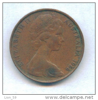 F3609 / - 2 CENTS  - 1966  -  Queen Elizabeth II - Australia Australie Australien - Coins Munzen Monnaies Monete - New South Wales