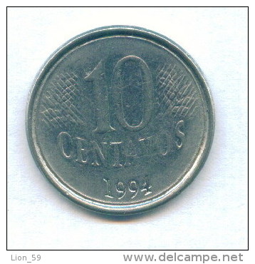 F3613 / - 10 CENTAVOS  - 1994  -  Brazil Bresil Brasilien Brazilie - Coins Munzen Monnaies Monete - Brésil