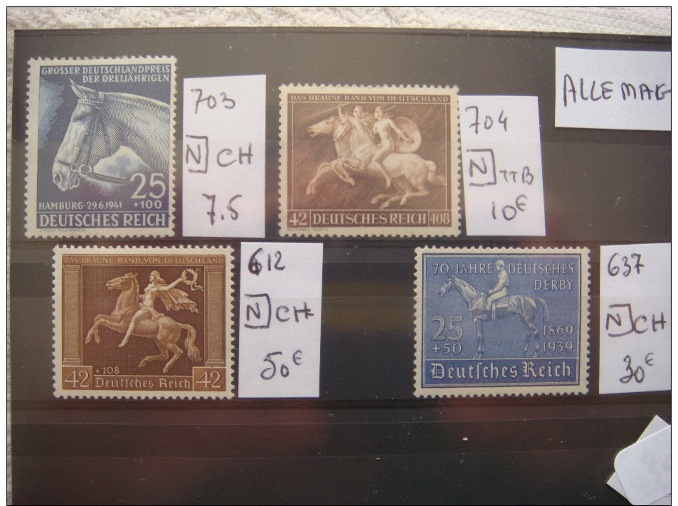 ALLEMAGNE, Beau LOT De Timbres "Faune Et Flore" COTE Totale + De 300€ ; T05 - Autres & Non Classés