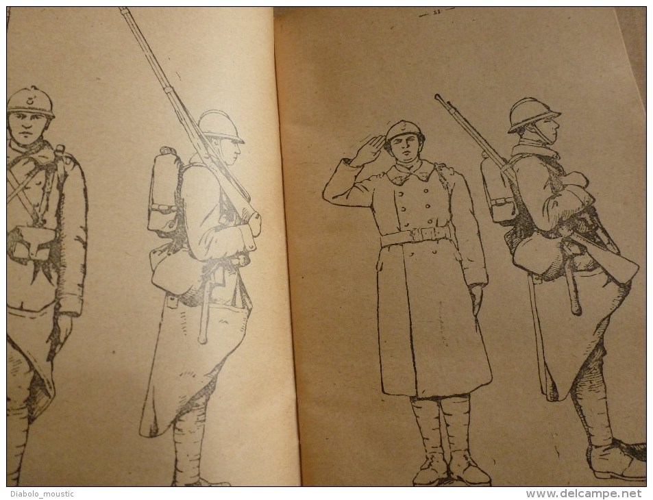 1921 Ministère de la Guerre : Règlement Provisoire de MANOEUVRE d'INFANTERIE    avec illustrations          Annexes