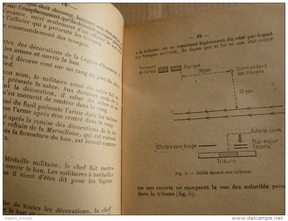 1921 Ministère de la Guerre : Règlement Provisoire de MANOEUVRE d'INFANTERIE    avec illustrations          Annexes