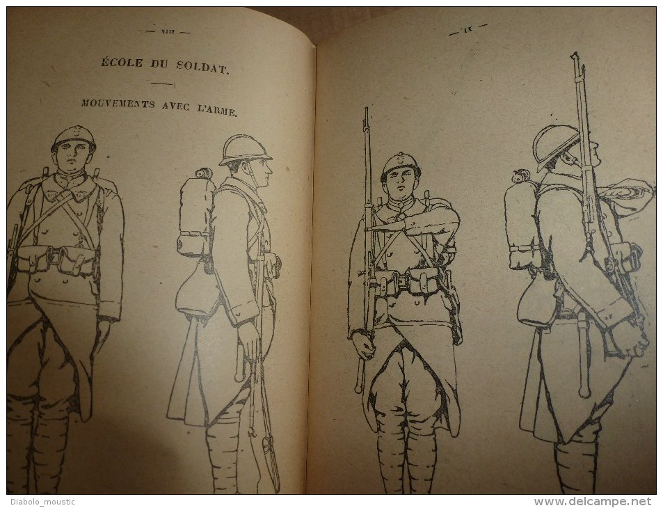 1921 Ministère de la Guerre : Règlement Provisoire de MANOEUVRE d'INFANTERIE    avec illustrations          Annexes
