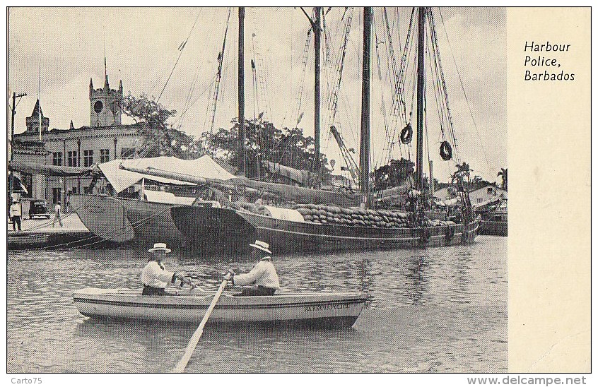 Amérique - Antilles -  Barbados / Habour Police / Port Bâteau Voilier Péniche - Barbados (Barbuda)