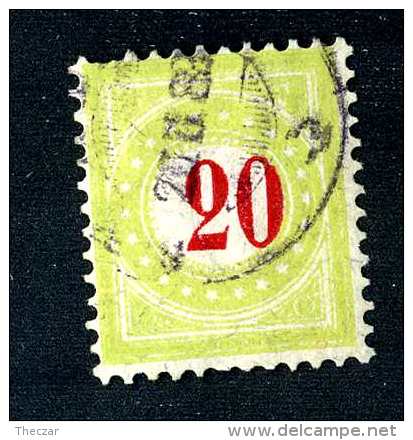 2198 Switzerland 1884-86  Michel #19 II AX BaN  Used   Scott #J25a  ~Offers Always Welcome!~ - Portomarken