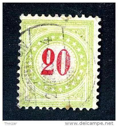 2199 Switzerland 1884-86  Michel #19 II AX BaN  Used   Scott #J25a  ~Offers Always Welcome!~ - Portomarken