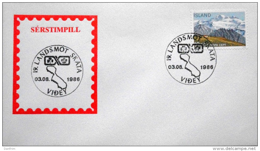 Iceland 1987  EUROPA  Special Cancel Letter  ( Lot 2973 ) - Oblitérés