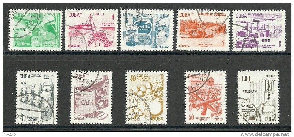 Cuba ; 1982 Exports (Complete Series) - Gebruikt