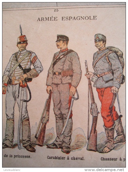 Affiche/Le Petit Journal / Carte de L´Europe / Uniformes des Armées Européennes/ Vers 1895  AFF9