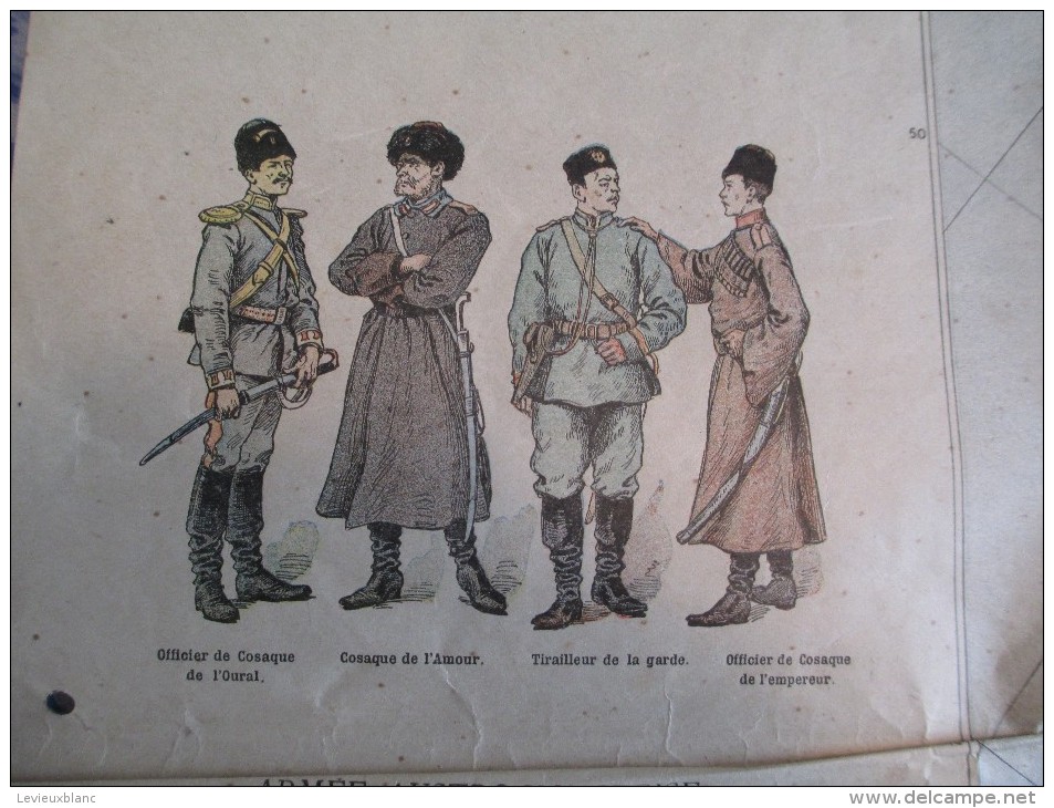 Affiche/Le Petit Journal / Carte de L´Europe / Uniformes des Armées Européennes/ Vers 1895  AFF9