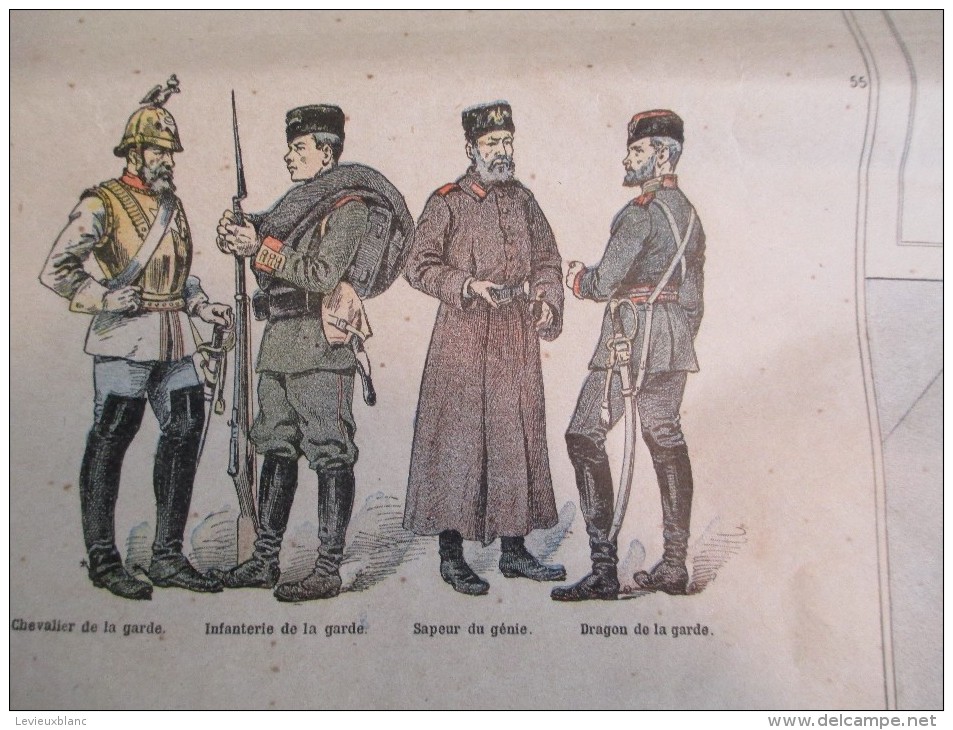 Affiche/Le Petit Journal / Carte de L´Europe / Uniformes des Armées Européennes/ Vers 1895  AFF9