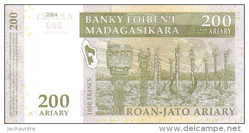 MADAGASCAR   200 Ariary   Emission De 2004    Pick 87      ***** QUALITE  XF  ***** - Madagascar