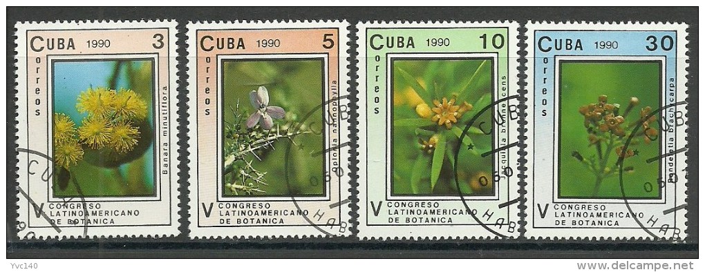 Cuba; 1990 5th Latin American Botanical Congress - Oblitérés