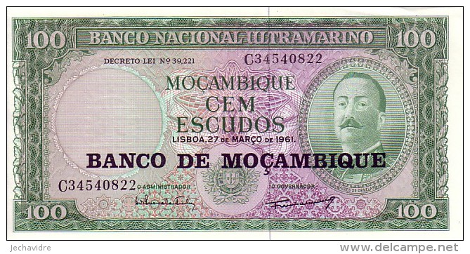 MOZAMBIQUE   100 Escudos  Non Daté (1976)   Pick 117   ***** QUALITE  XF  ***** - Mozambique