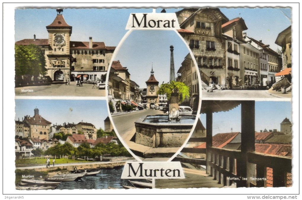 CPSM MORAT Ou MURTEN (Suisse-Fribourg) - 5 Vues - Morat