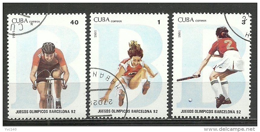 Cuba; 1992 Olympic Games, Barcelona (2nd Series) - Gebruikt