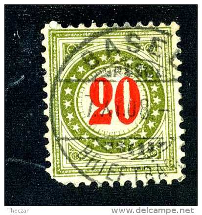 2208 Switzerland 1897  Michel #19 II BY Gc N  Used    Scott #J25  ~Offers Always Welcome!~ - Taxe