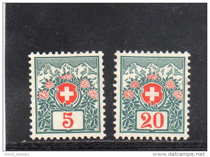 SUISSE 1910 (*) - Taxe