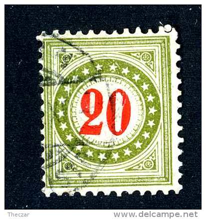 2223 Switzerland 1906  Michel #19 II BY Gc N  Used    Scott #25  ~Offers Always Welcome!~ - Taxe