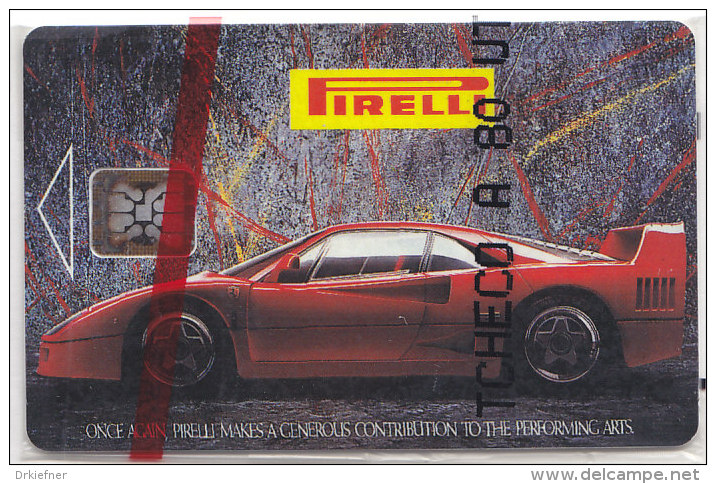 Telefonkarte Tschechische Republik 80 Einheiten, Unbenutzt, Pirelli, Rennwagen Ferrari - Tschechische Rep.