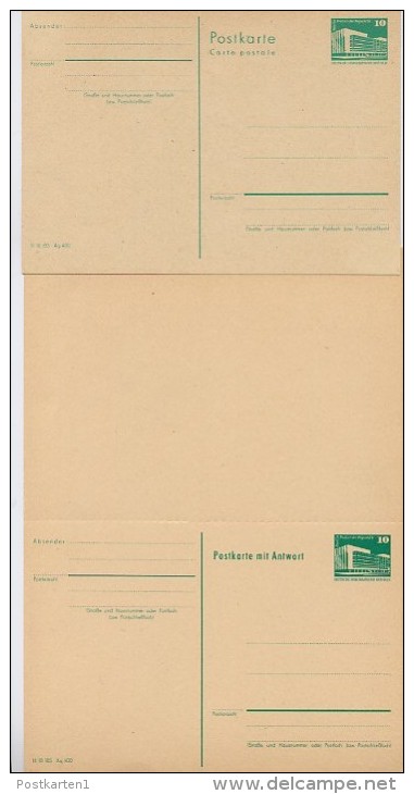 DDR P84/85 Postkarten Bauten 2. Ausgabe ** Kat. 7,50 €+ - Postkarten - Ungebraucht