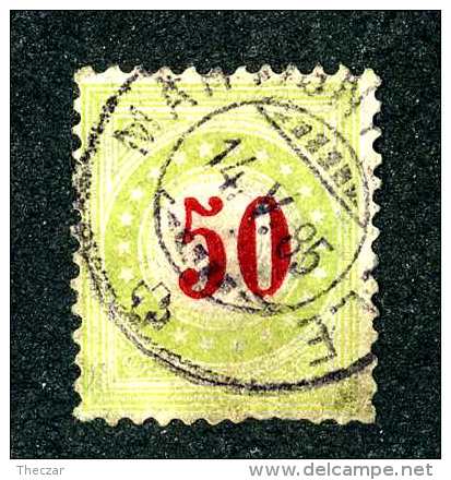 2246 Switzerland 1885  Michel #20 IIAX Ba K  Used   Scott #J26a  ~Offers Always Welcome!~ - Postage Due