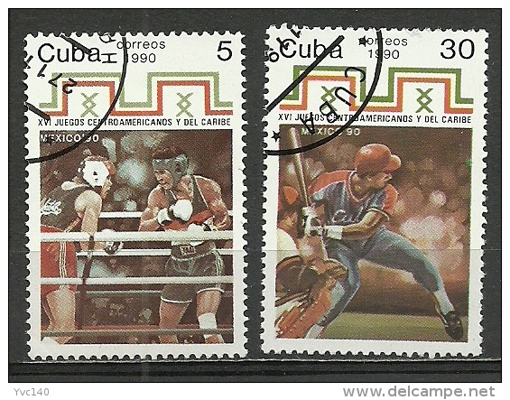 Cuba; 1990 16th Central American And Caribbean Games, Mexico - Oblitérés