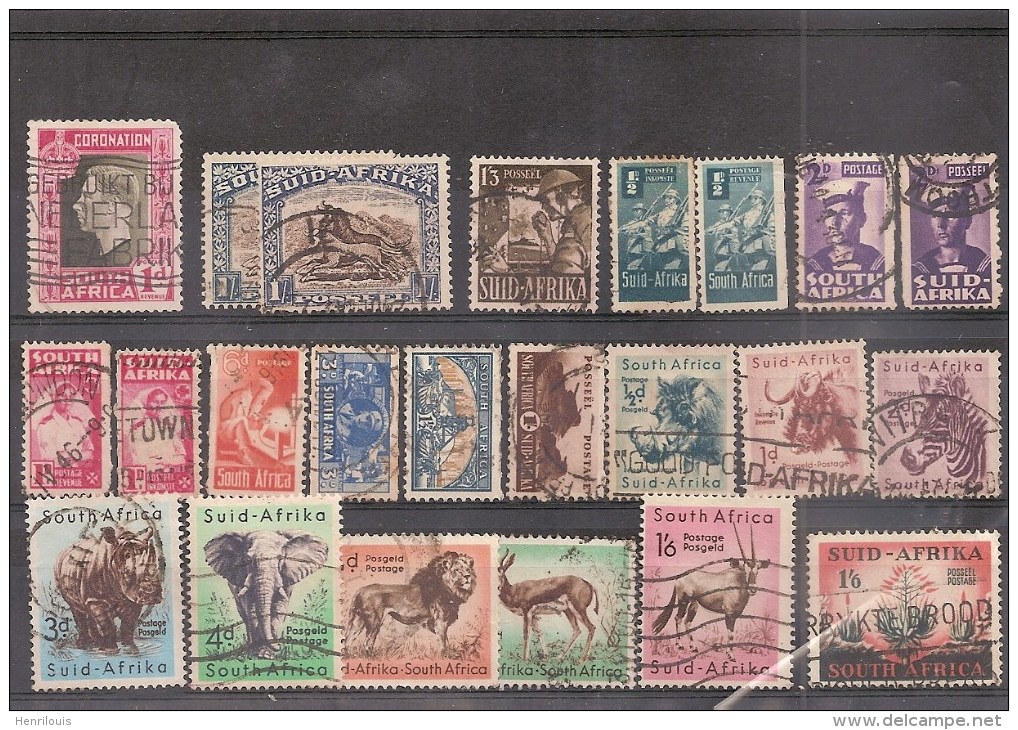 AFRIQUE DU SUD / SOUTH AFRICA- LOT De Timbres Oblitérés (ref1385 ) Voir 2 Scans - Verzamelingen & Reeksen