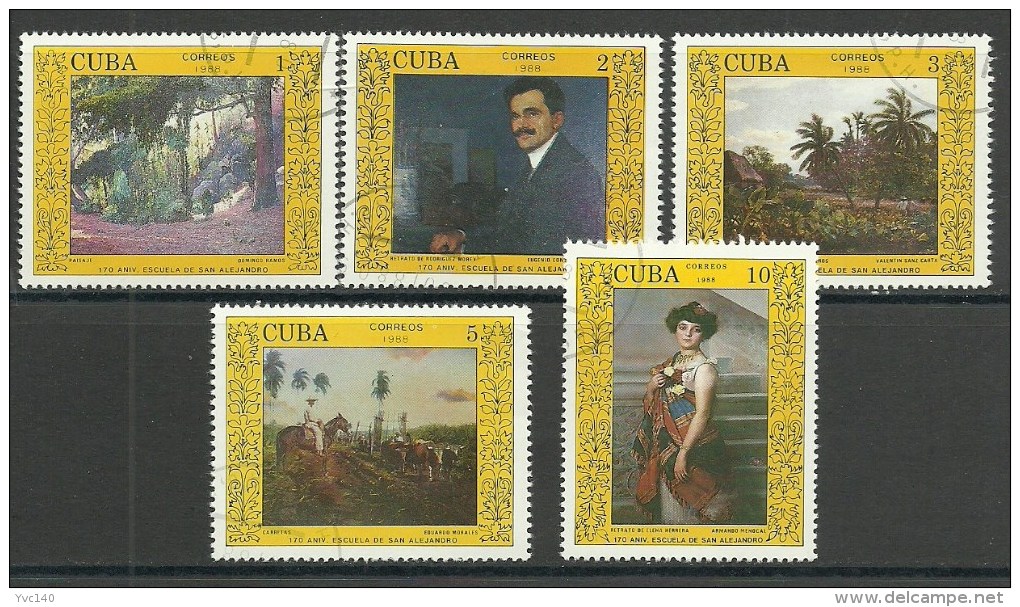 Cuba; 1988 170th Anniv. Of San Alejandro Arts School, Havana - Oblitérés