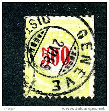 2285 Switzerland 1889  Michel #22 IIAX Da  Used   Scott #J28a  ~Offers Always Welcome!~ - Taxe