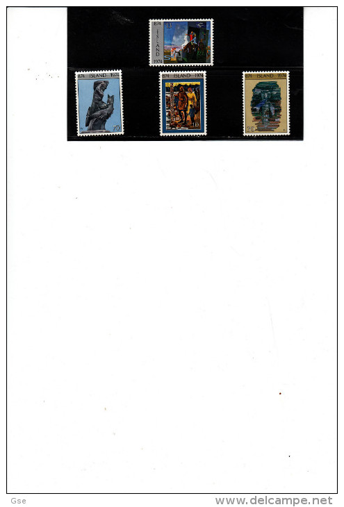 ISLANDA - Unificato  438/41** - Arte - Unused Stamps