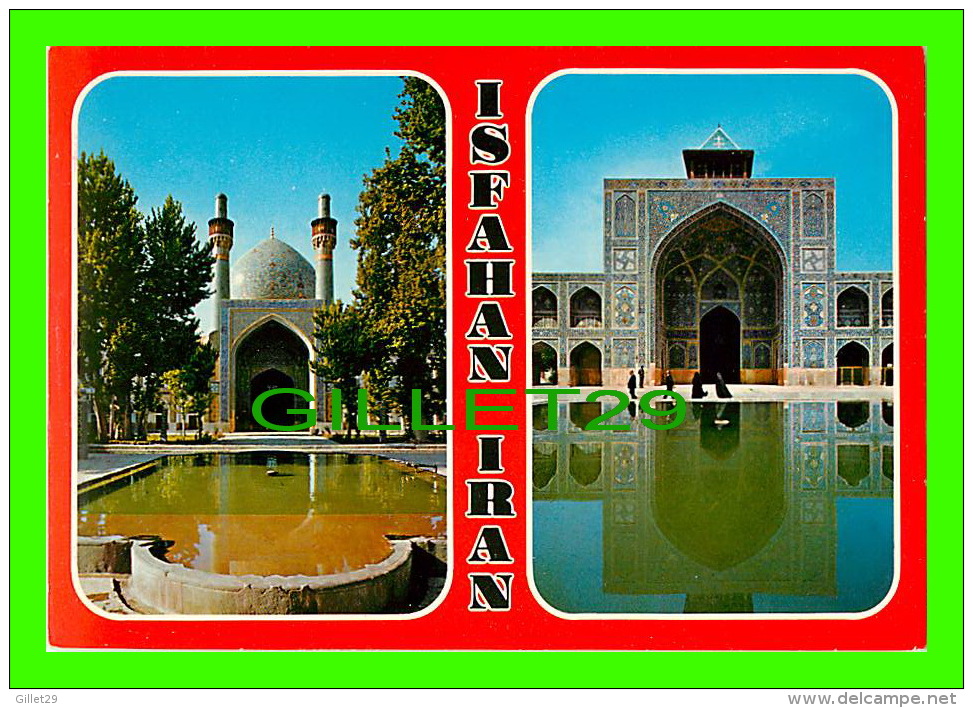 ISFAHAN,  IRAN - 2 MULTIVUES - VUES DE LA VILLE -  ED. DEHDARI - - Iran