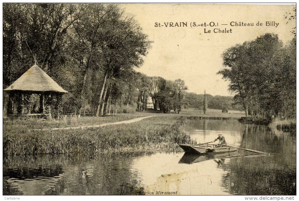 91 - SAINT-VRAIN - Château De Billy - Le Chalet - Animée, Barque - Saint Vrain