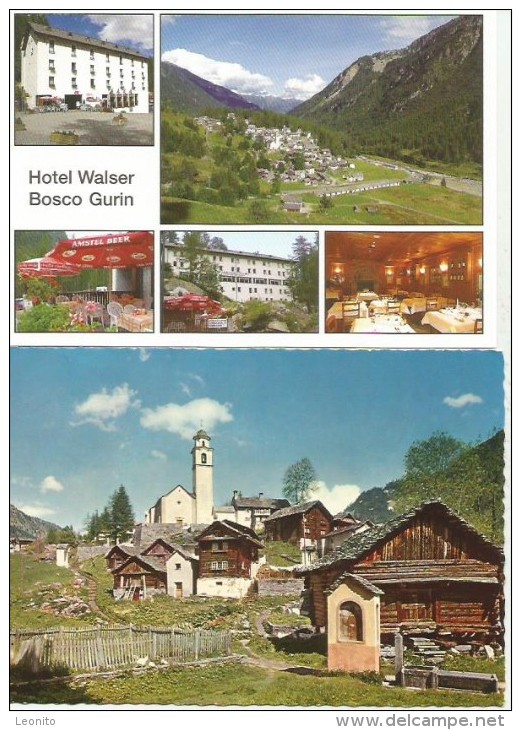 BOSCO GURIN Hotel WALSER 5 Cartoline - Bosco/Gurin