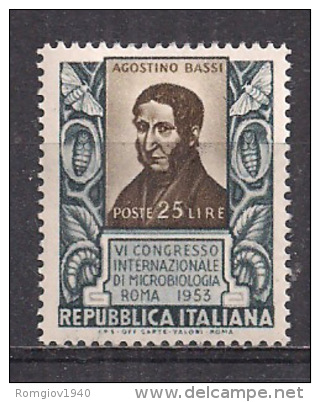 ITALIA 1953 A-BASSI SASS. 726 MLH - 1946-60: Mint/hinged