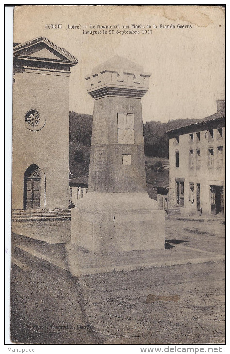 Ecoche  Le Monument Aux Morts - Autres & Non Classés