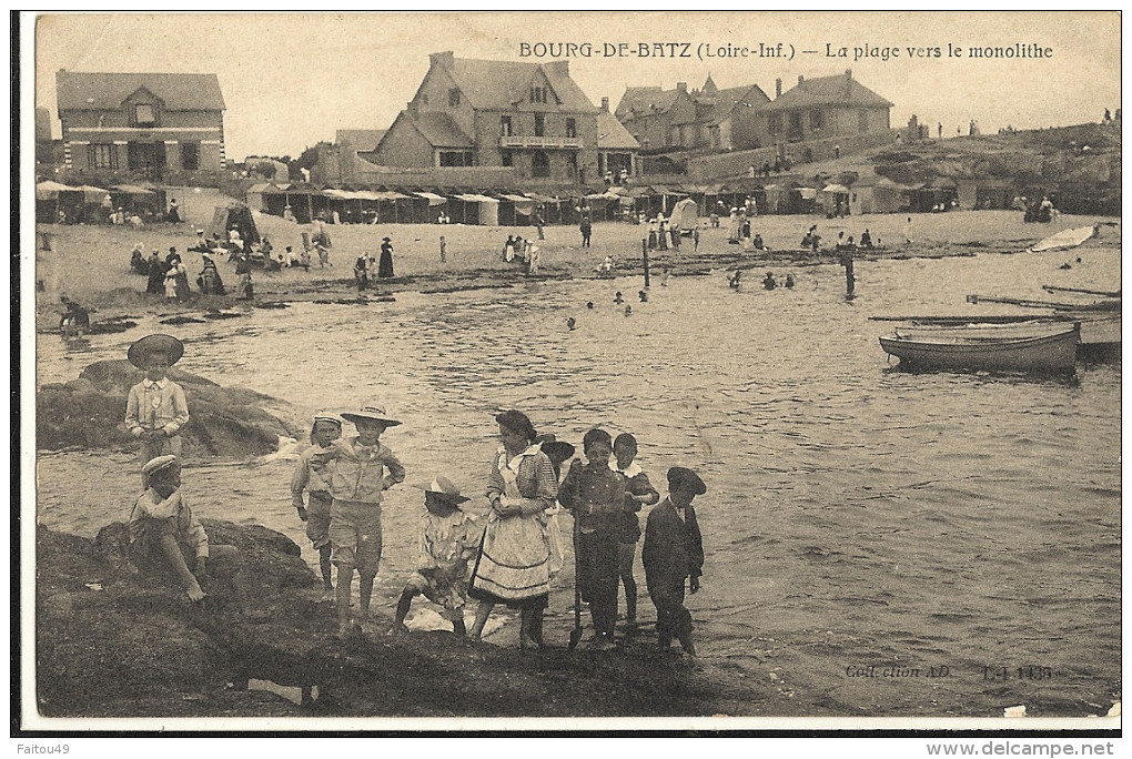 BOURG DE BATZ-La Plage Vers  Le Monolithe 214 - Batz-sur-Mer (Bourg De B.)