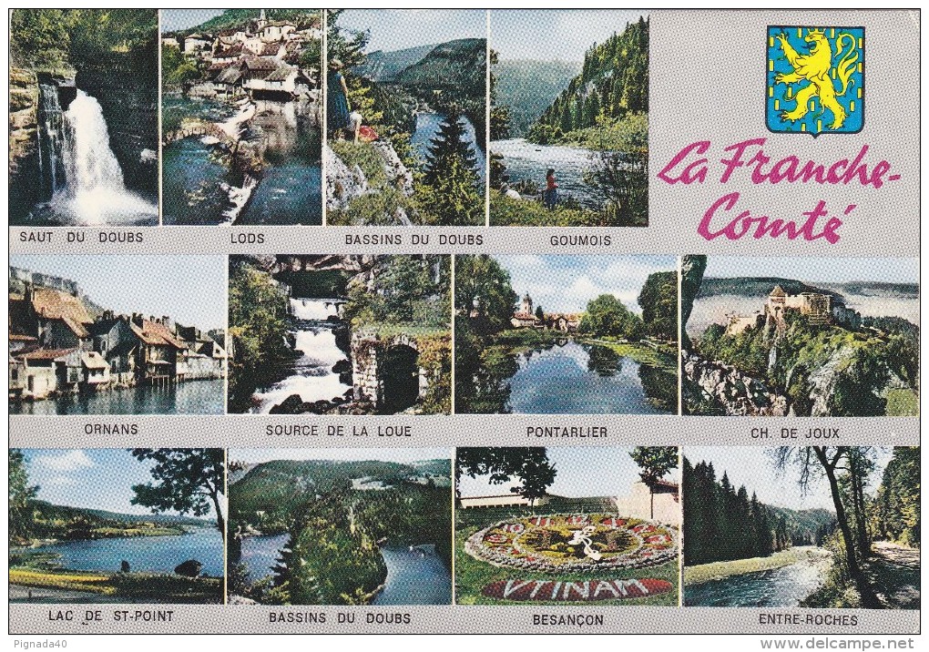 Cp , FRANCHE-COMTÉ , Multi-Vues - Franche-Comté