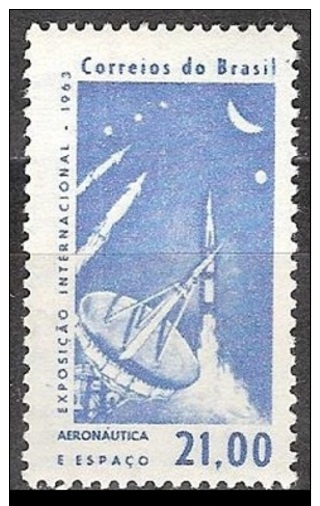 1963 Brazil Mi.1031 Rockets / Satellite Dish - Sud America