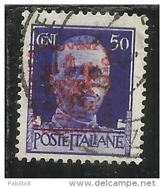 LUBIANA OCCUPAZIONE TEDESCA 1943 CENT.. 50 USED USATO - Occup. Tedesca: Lubiana