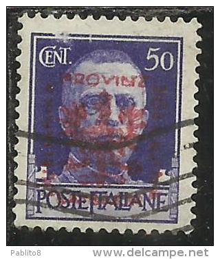 LUBIANA OCCUPAZIONE TEDESCA 1943 CENT.. 50 USED USATO - Deutsche Bes.: Lubiana