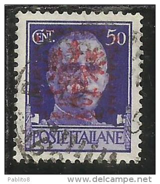 LUBIANA OCCUPAZIONE TEDESCA 1943 CENT.. 50 USED USATO - Duitse Bez.: Ljubljana