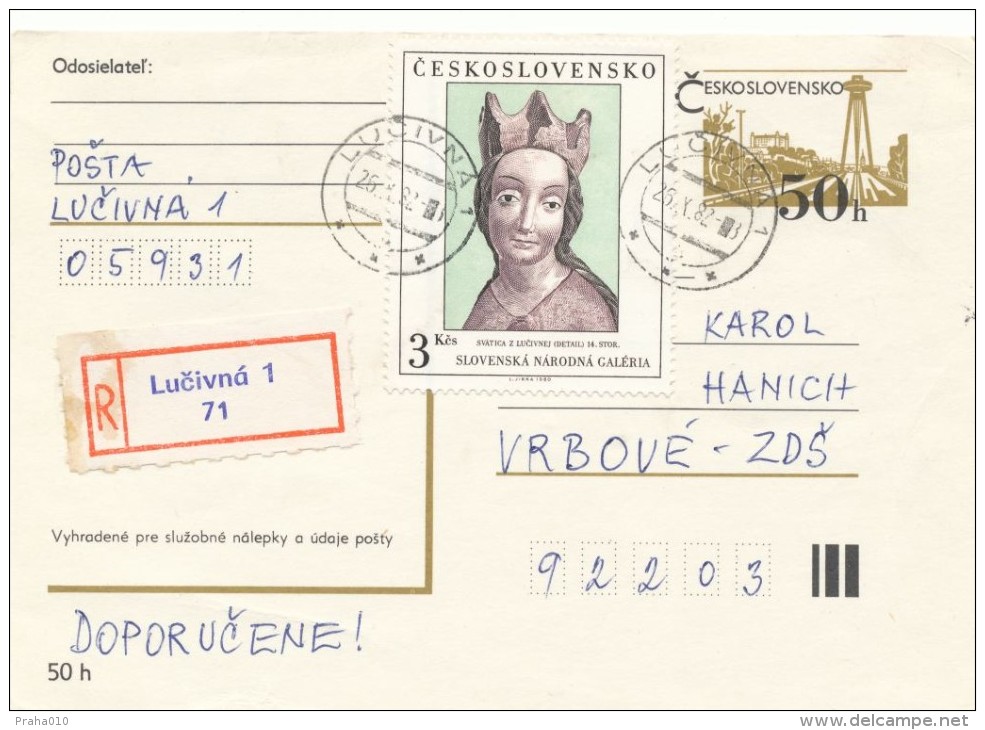 I2881 - Czechoslovakia (1982) 059 31 Lucivna 1 - Lettres & Documents